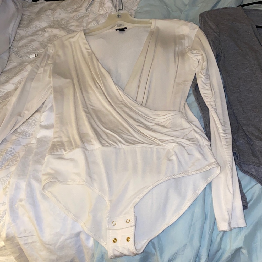 Banana Republic bodysuits! Grey and off white